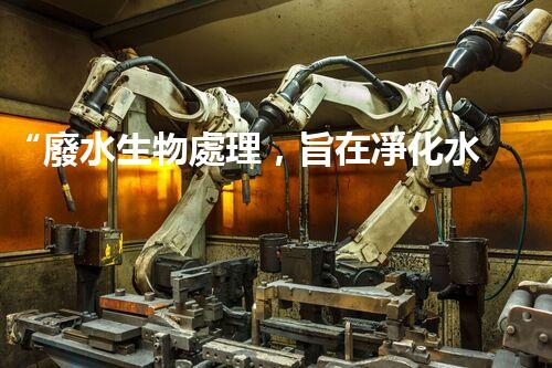 “廢水生物處理，旨在凈化水源，守護(hù)碧水藍(lán)天”